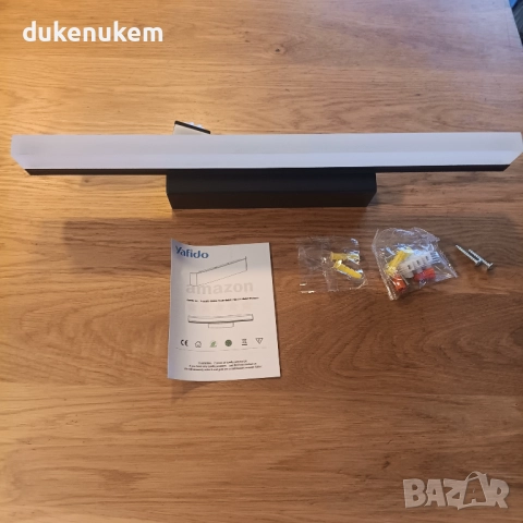 LED лампа за баня 40 см, 9W, 4000K неутрална светлина, снимка 7 - Лед осветление - 52638302