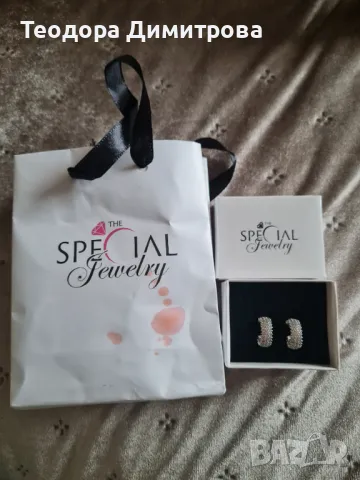 Дамски сребърни обеци
