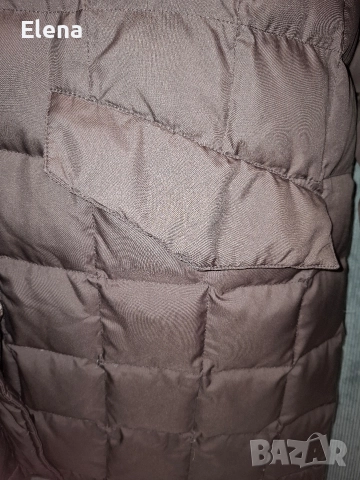 Дамско кафяво яке с гъши пух, снимка 3 - Якета - 52710031