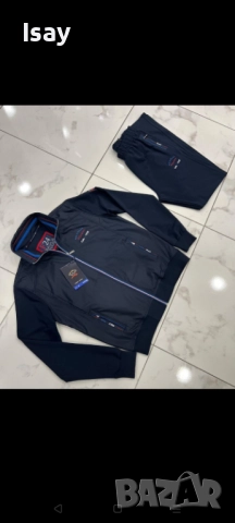 Мъжки анцунг в тъмно син цвят 2ХЛ последен размер, снимка 2 - Спортни дрехи, екипи - 52791108