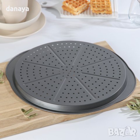 4071 Перфорирана тава за пица 33.5 см, снимка 3 - Съдове за готвене - 42280814