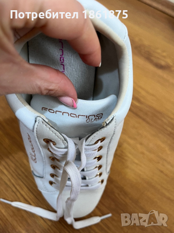 Дамски кецове FORNARINA естествена кожа, снимка 7 - Маратонки - 44583462