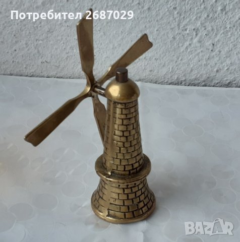 Вятърна мелница, метал месинг бронз, снимка 10 - Статуетки - 38974379