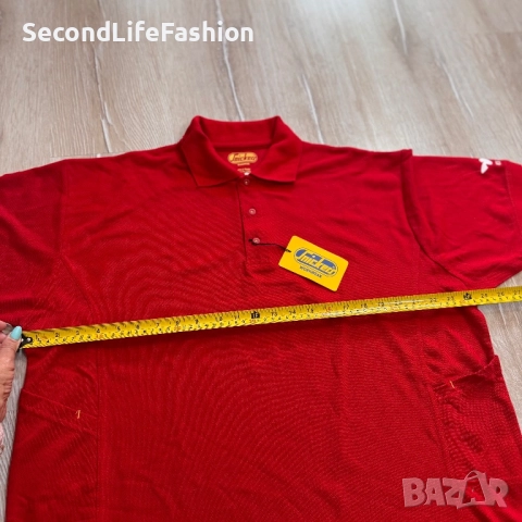 Мъжка поло тениска Snickers Workwear червена нова размер XL, снимка 4 - Тениски - 52270082