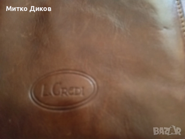 Мъжка чанта за през рамо маркова на L.Credi естествена кожа 21х17х7см, снимка 5 - Чанти - 51515385