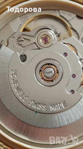 Мъжки швейцарски механичен автоматичен часовник 1970-80г.Отлично състояние, снимка 10 - Мъжки - 50971528