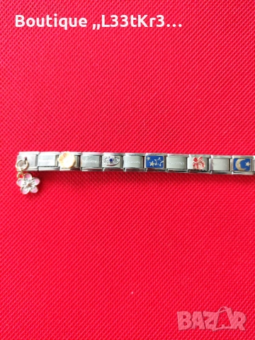 Елегантна дамска гривна от неръждаема стомана, Nomination style, снимка 2 - Гривни - 53438645