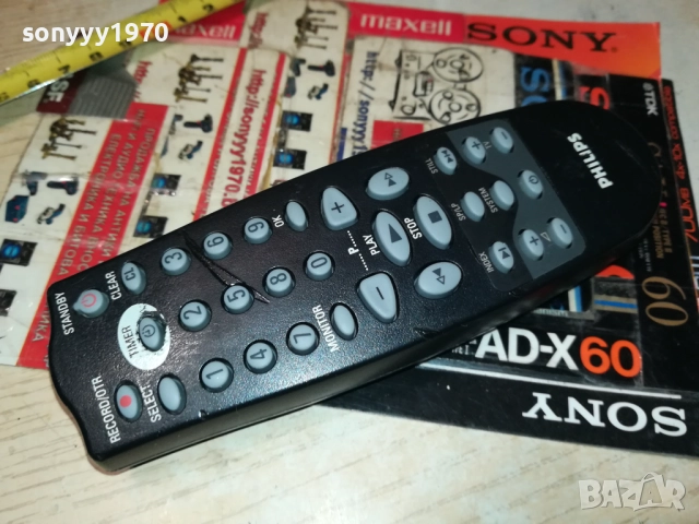 PHILIPS VHS VIDEO REMOTE CONTROL-ВНОС SWISS 2711251639