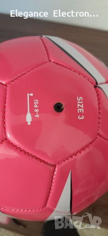 Футболна топка Sandico Цвят:Розово Размер:3, снимка 2 - Футбол - 39151026