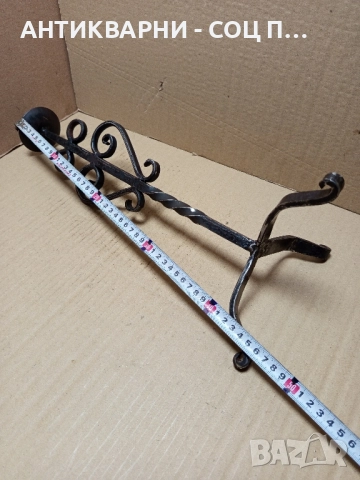 Стар Ръчно Изработен Метален Свещник. Номер 447., снимка 7 - Антикварни и старинни предмети - 51644010