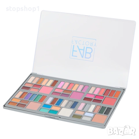 Палитра за грим Fab Factory 66 цвята, снимка 2 - Козметика за лице - 53324547