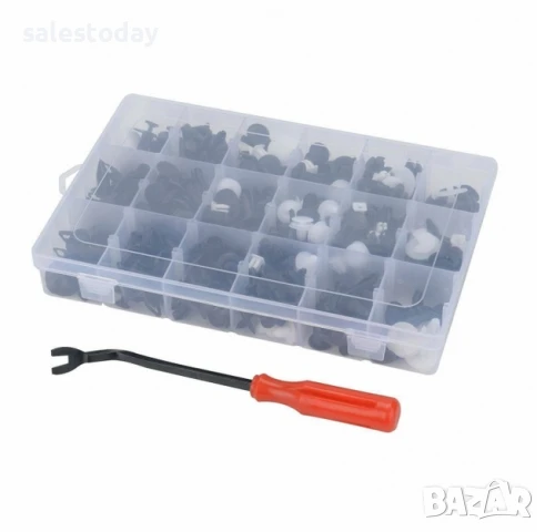 Щипки за кола+ инструмент за демонтаж, 421бр копки в кутия, снимка 4 - Аксесоари и консумативи - 50973372