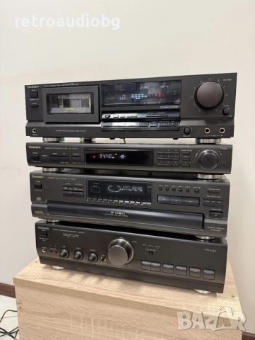 🔈Ретро аудио сет TECHNICS - усилвател, CD плеър, дек, тунер 🔈