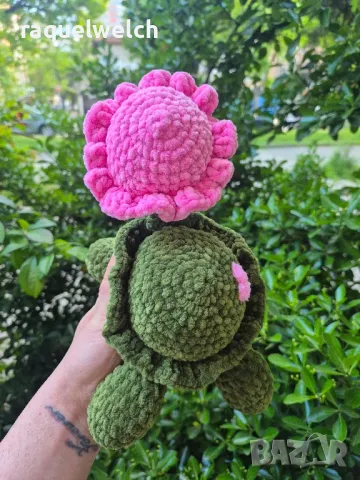 Ръчно Изплетена Костенурка "Амигуруми", снимка 3 - Плюшени играчки - 50131164