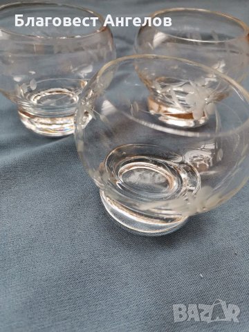 Стъклени чаши за ракия, снимка 2 - Чаши - 36010705