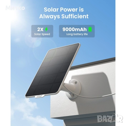 4G камера за наблюдение ieGeek, 2K цветно нощно виждане, соларно захранване, магнитен монтаж, автоно, снимка 3 - Комплекти за видеонаблюдение - 53032465