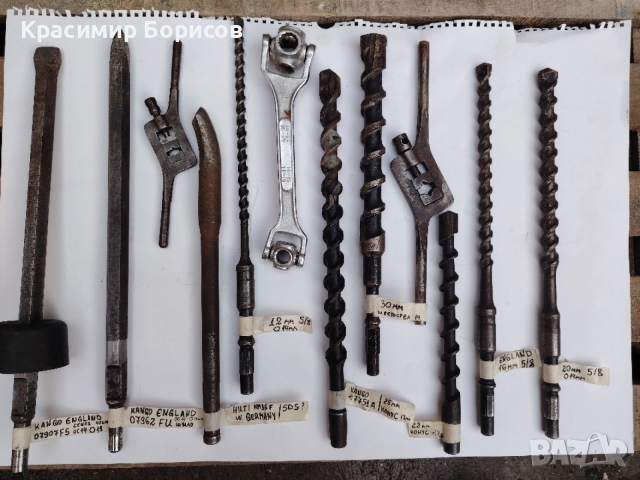 Длето шило секач ключ свредло hilti kango england