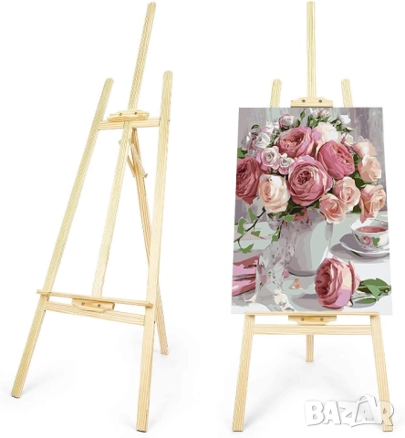 Подарък за художници - дървен статив, снимка 2 - Художествена литература - 52802932