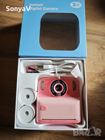 Детски фотоапарат с моментен печат , снимка 5 - Друга електроника - 52472015