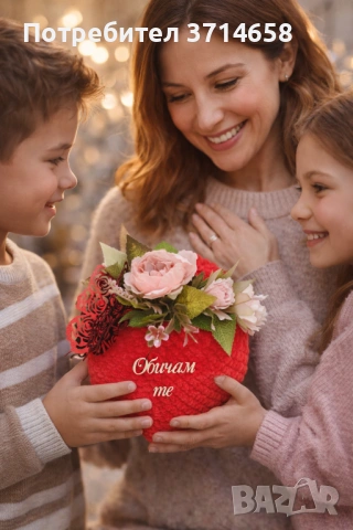 Плетени сърца за Свети Валентин или осми март , снимка 2 - Декорация за дома - 53275179