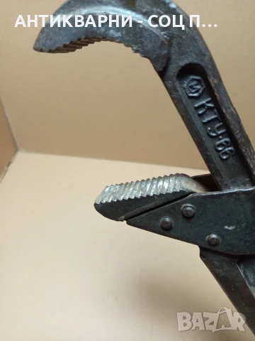 Соц Стар Голям Тръбен Ключ Тегло 2.200кг., снимка 8 - Антикварни и старинни предмети - 50659317