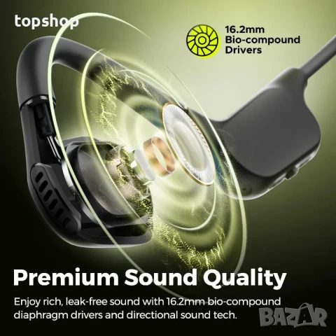 Слушалки с костна проводимост SoundPEATS RunFree Lite 2 / Bluetooth 5.3 два микрофона страхотен бас, снимка 2 - Bluetooth слушалки - 50494727