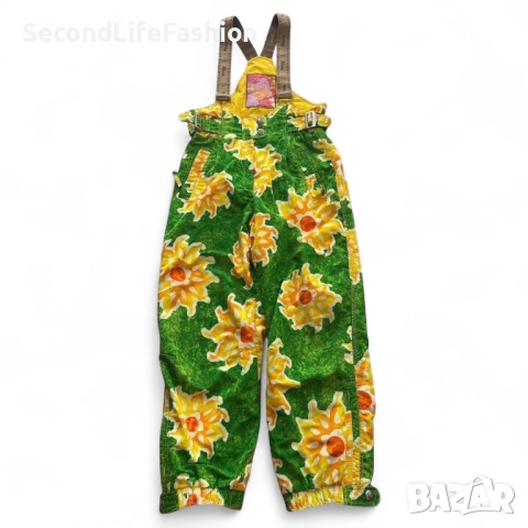 Винтидж дамски ски гащеризон Phenix, ретро флорални панталони за сноуборд, размер S