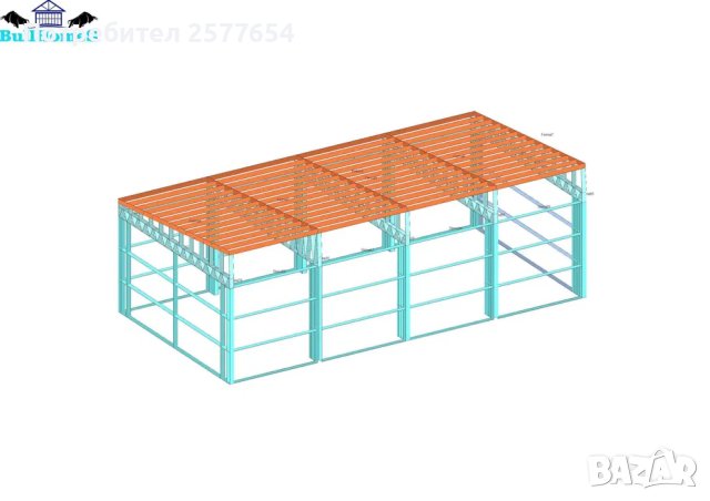 ЛИЗИНГ - Халета, Хале, Магазини, Магазин, Складове 72м2-12м х 6м х 3, снимка 2 - Строителни материали - 44195798