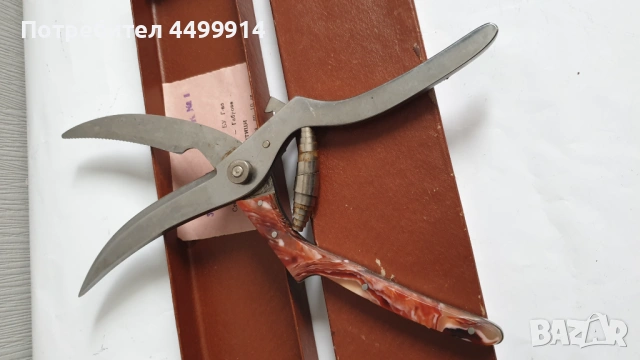 Стара ножица за птици на завод "Петко Денев"Габрово, снимка 8 - Антикварни и старинни предмети - 53666966