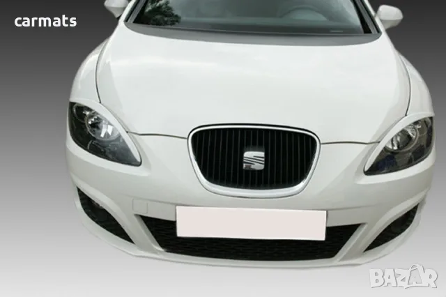 Вежди за фарове за Seat Leon (2009-2011) - EU - Черни