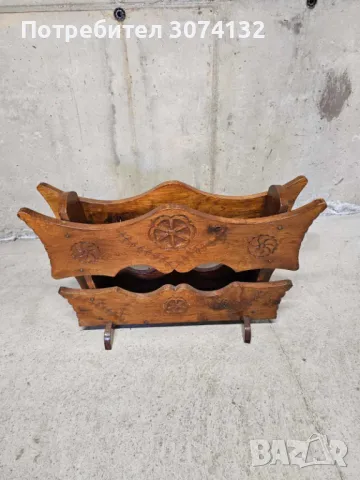 Масивна стойка с дърворезба, снимка 2 - Други - 49668124