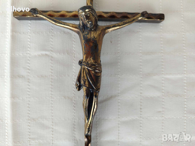 Кръст разпятие Исус Христос , снимка 5 - Антикварни и старинни предмети - 44649455