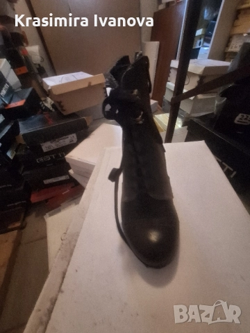 нови боти Габина Варна естествена кожа и велур , снимка 2 - Дамски боти - 52506616
