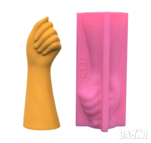 Молд кашпа ваза ръка 15,5 см, снимка 6 - Форми - 51637570