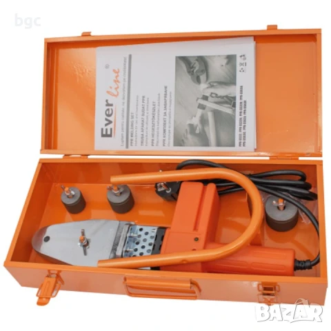  Комплект за лепене на PPR тръби Everline PPR-SS32X, 800 W, 220 V, 270°C автоматичен термостат, 20/2, снимка 2 - Други инструменти - 50470230