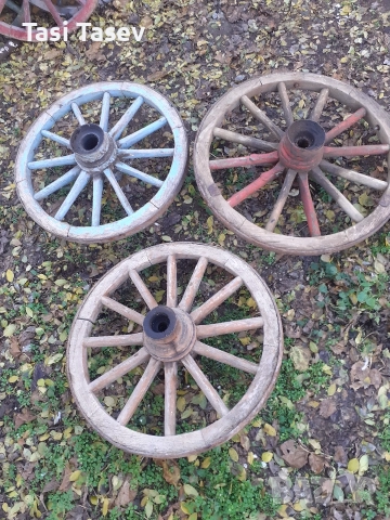 Колеша от каруца, снимка 5 - Декорация за дома - 52792748