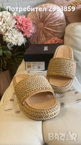 чехли Шанел*Chanel braided sandals*39, снимка 4 - Други - 51027980
