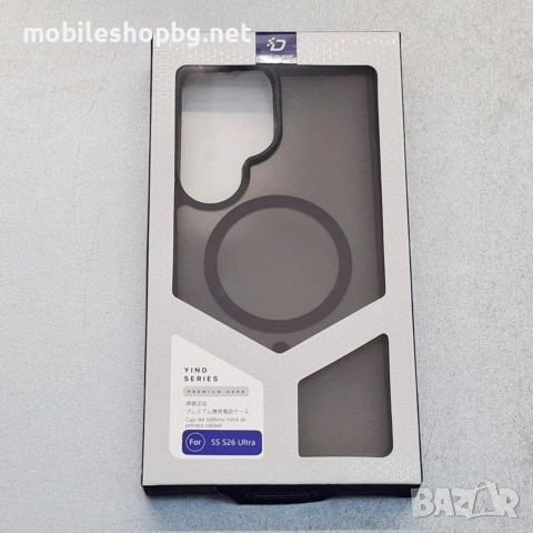 Samsung Galaxy S26 Ultra гръб MagSafe черен мат полупрозрачен 