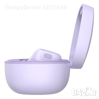BASEUS безжични / bluetooth слушалки TWS Encok True WM01 бяло/лилаво, снимка 13 - Безжични слушалки - 35944863