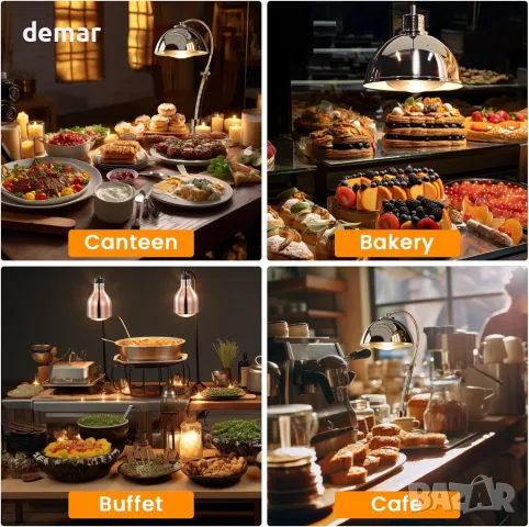 BrightArk 250W крушка за нагряване на храна, E27, снимка 7 - Крушки - 49901702