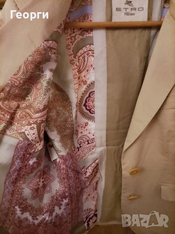 Оригинално дамско сако Etro Milano от памук, снимка 3 - Сака - 53775663