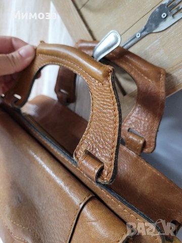 BEL SAC винтидж чанта ЕСТЕСТВЕНА КОЖА,, снимка 10 - Чанти - 41000596