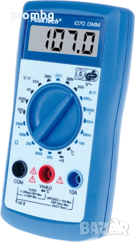 цифров мултицет Peaktech, 4 цифри, Германия, снимка 6 - Други инструменти - 48865838