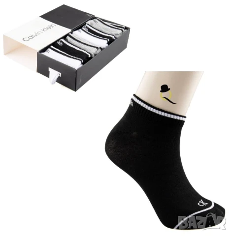 чорапи в кутия nike calvin klein gucci under amor hugo boss , снимка 9 - Дамски чорапи - 50596177