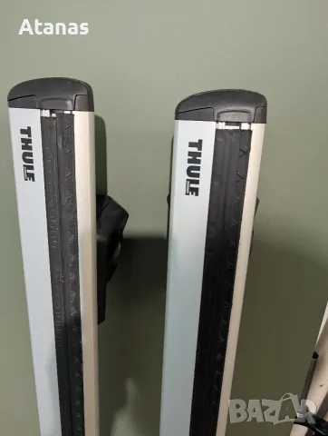 Thule wingbar Evo 127 cm. греди за Тойота рав4 2017 и 2бр Thule ProRide 591 багажник за колело, снимка 2 - Аксесоари и консумативи - 55891584
