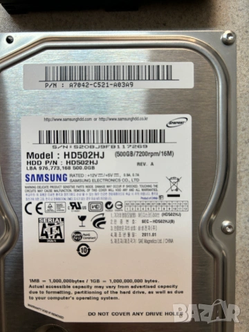 Твърди дискове за компютър 500 GB, снимка 4 - Твърди дискове - 53587175