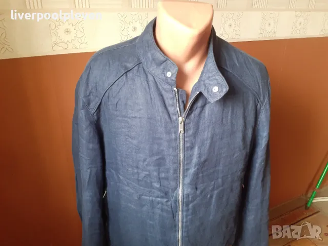 👉Ленено Zara Man Original L, снимка 2 - Якета - 49512230