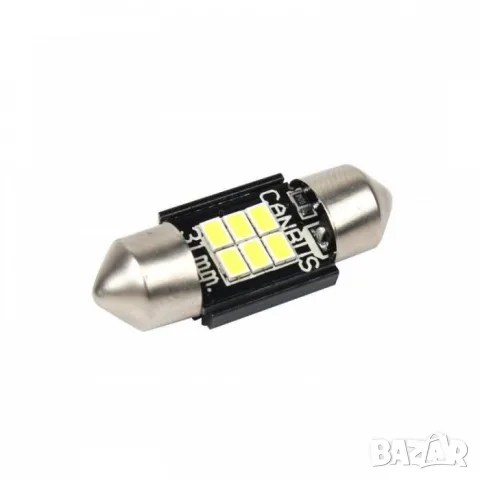 LED крушки 12V 6000K 6 SMD 2 броя за интериор, снимка 2 - Аксесоари и консумативи - 55865086