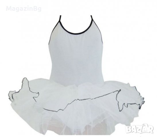 Танцувално (балетно) трико с тънки презрамки и туту поличка рокля , снимка 1