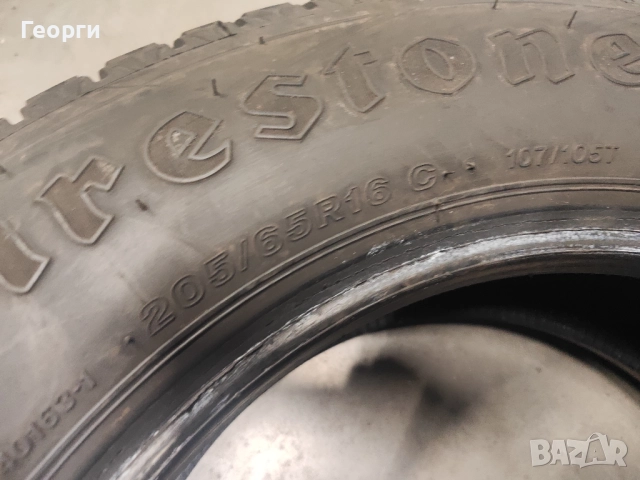 2бр.зимни гуми 205/65/16C Firestone, снимка 4 - Гуми и джанти - 52464048